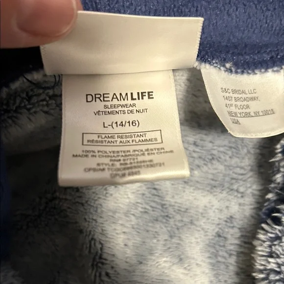 Star Patterned Kids Pajama Robe - Picture 3 of 5